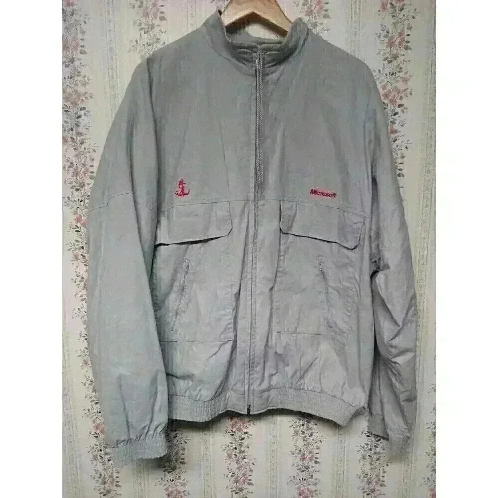 Vintage Ownco Marketing Microsoft Zip Up Jacket Size XXL